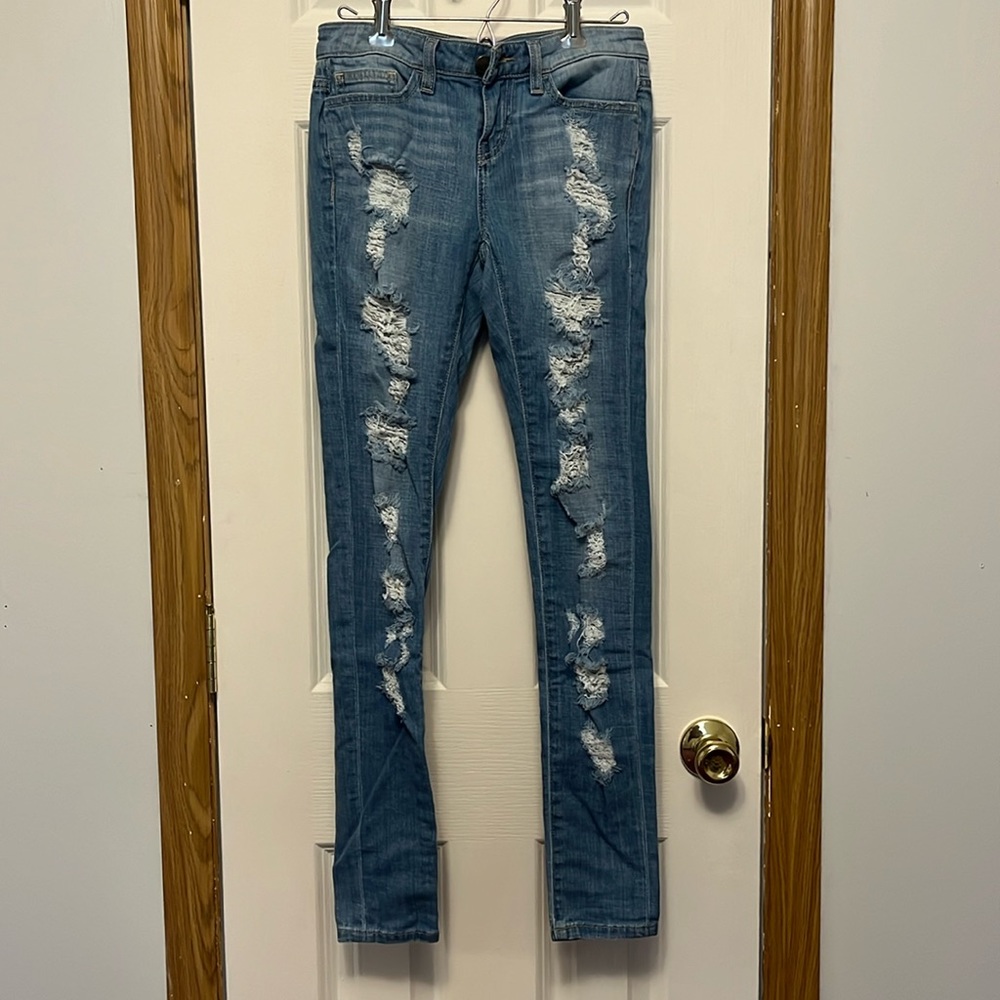 Light-Medium Wash Skinny Jeans